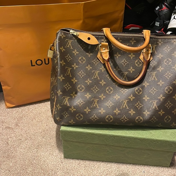 Louis Vuitton Handbags - Louis Vuitton Canvas Speedy 35 (largest)